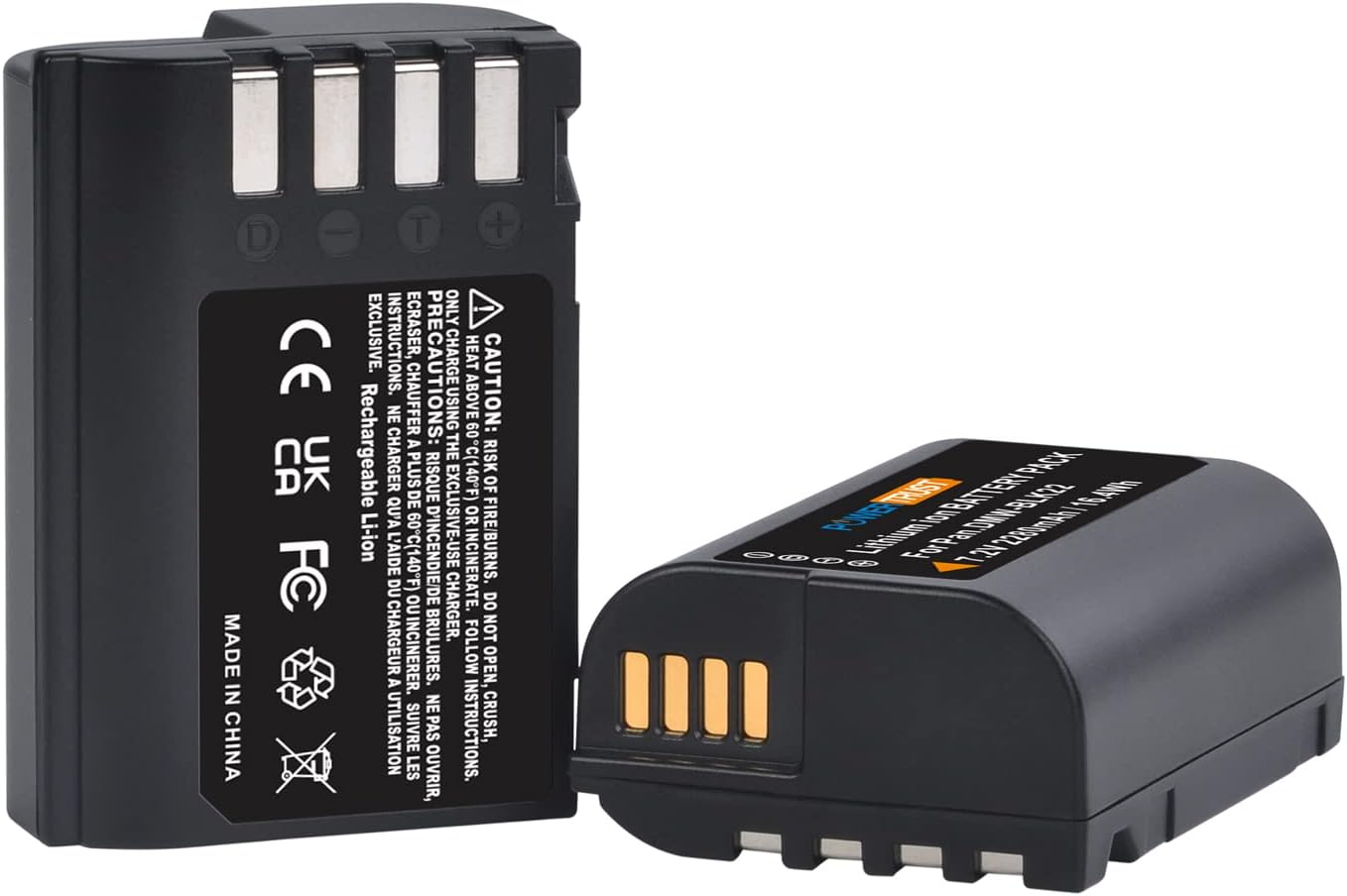 Thumbnail 2 de PowerTrust 2x DMW-BLK22 2280mAh batteries with LED dual charger for Panasonic Lumix S-series & GH cameras