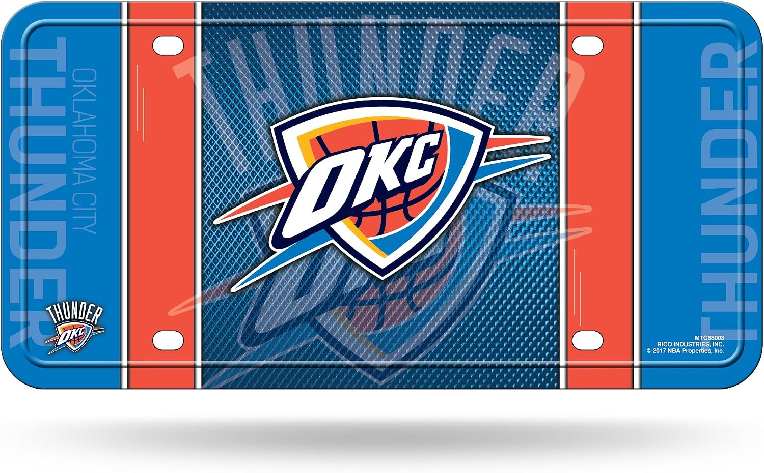 Thumbnail 5 de Rico Industries NBA Basketball Metal Auto Tag (6" x 12") — License Plate Attachment for Truck/Car/SUV