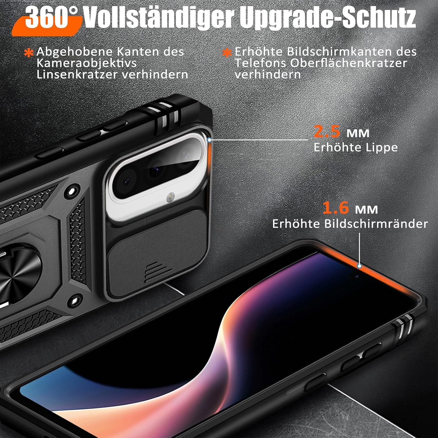 Detalle 1 de Giyer Panzerhülle Galaxy A17 360° Ständer