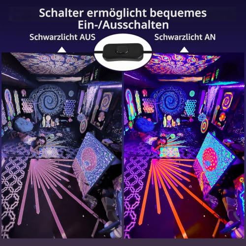 Thumbnail 5 de NATPOW 36W UV-Schwarzlichtstrahler, 395–400 nm, IP65, 120° Abstrahlwinkel