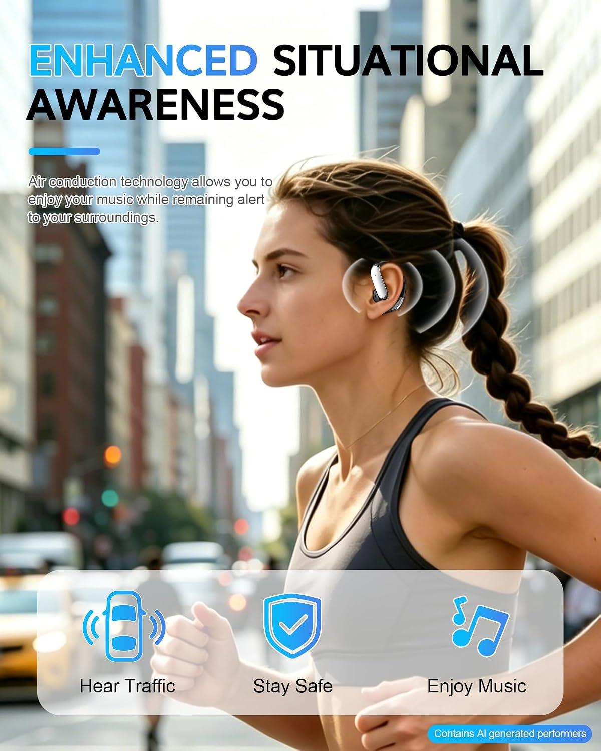 Thumbnail 1 de Open-Ear Wireless Earbuds Bluetooth 6.1