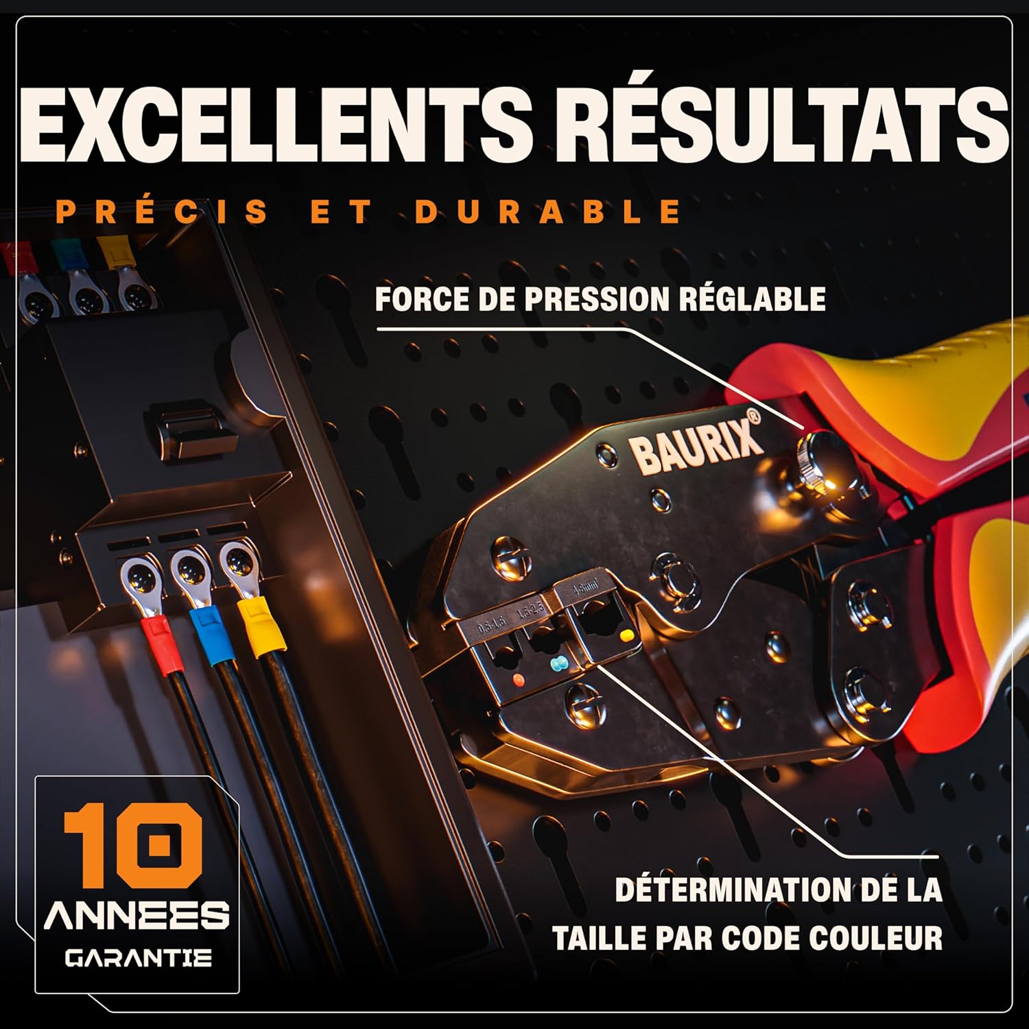 Detalle de BAURIX Pince à sertir 700 cosses 0,50–6,00 mm²