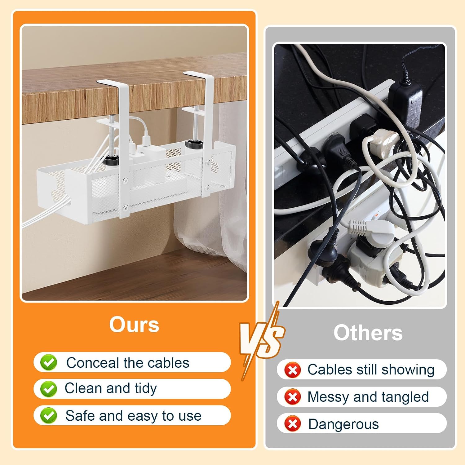 Detalle de Cozary Support câbles acier carbone 34 cm