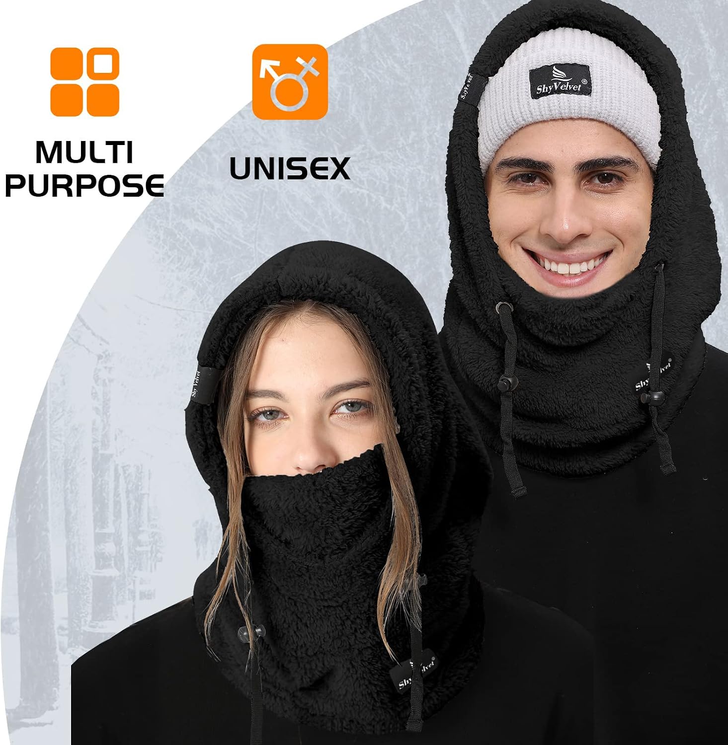 Thumbnail 6 de Shy Velvet Balaclava Wind-Resistant Face Mask