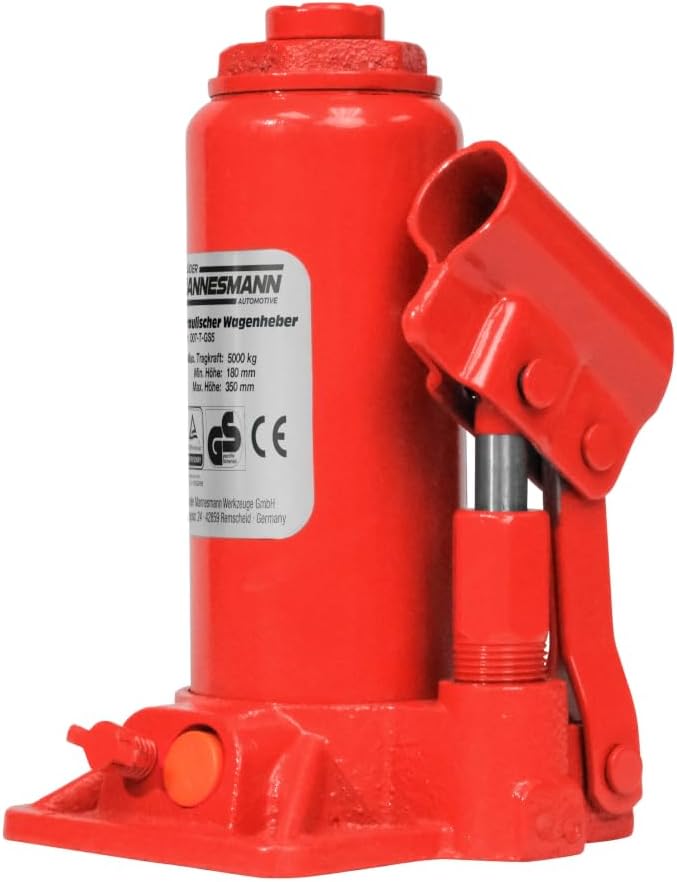 Detalle de Mannesmann 007-T-GS5 5-tonne hydraulic bottle jack, 195–350 mm lift