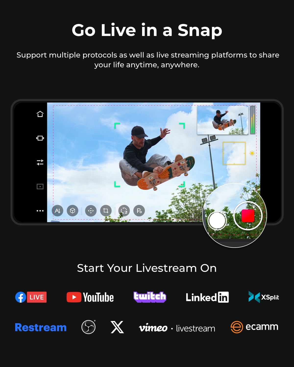 Thumbnail 1 de OBSBOT Tail Air 4K NDI Streaming Camera with AI Tracking for YouTube