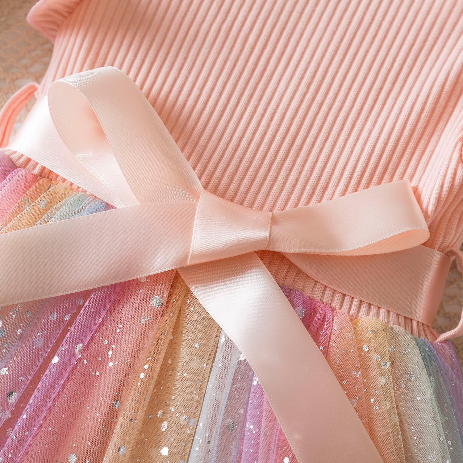 Thumbnail 3 de NNJXD Baby Girl Flower Embroidery Tulle Dress – Elegant Toddler Party Dress