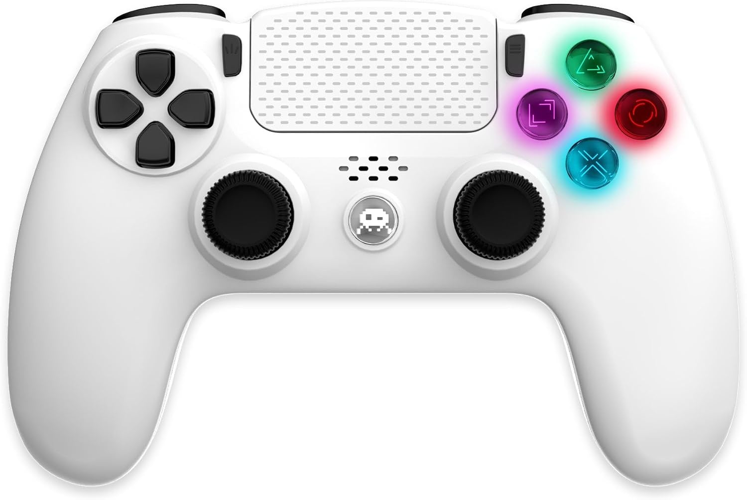 Thumbnail 6 de Freaks and Geeks Manette sans fil noire pour PS4 avec prise jack et boutons lumineux