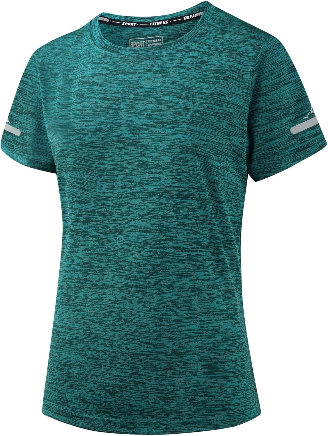 Thumbnail 6 de Peakwell Damen Sportshirt atmungsaktiv mit reflektierenden Streifen – Funktionsshirt Kurzarm