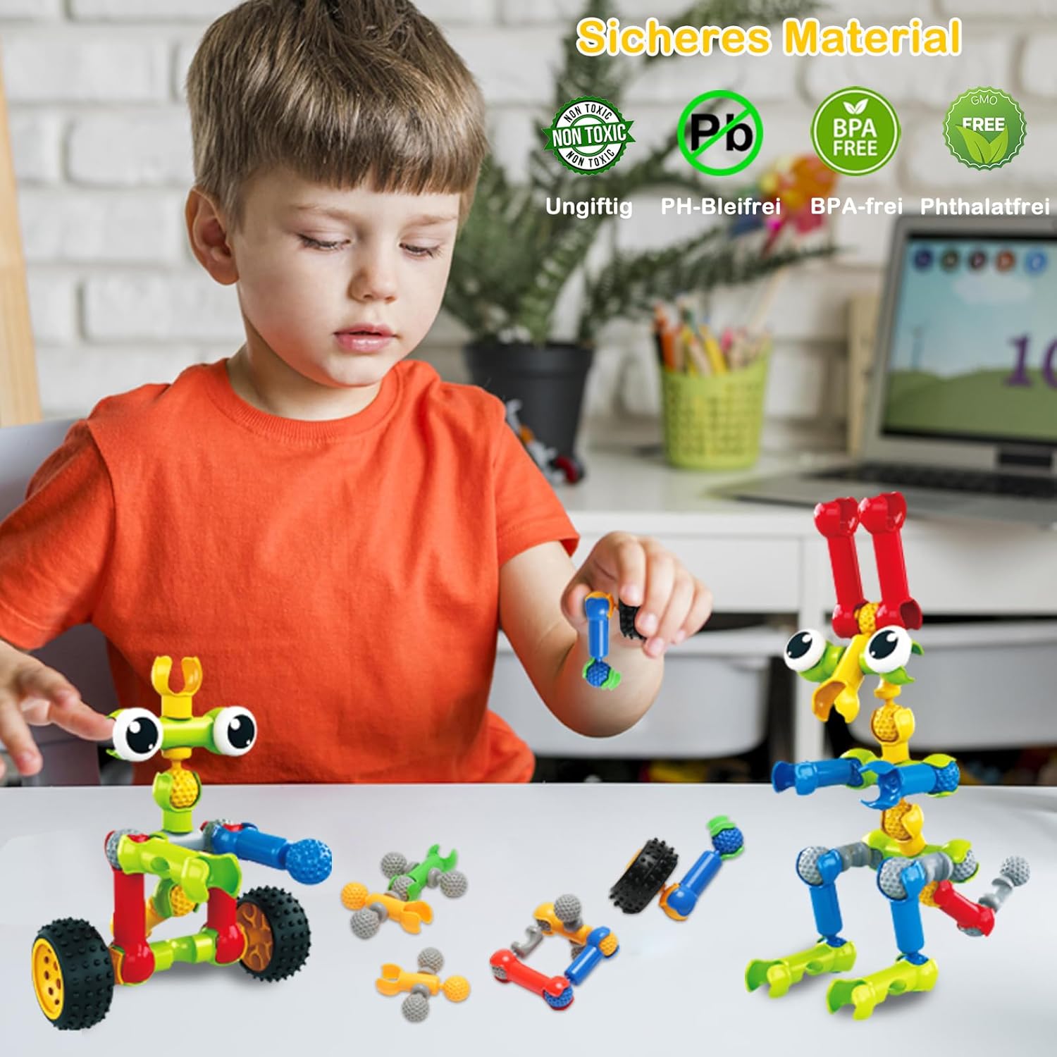 Thumbnail 6 de Afomida 215-STK Baustein-Spielset ab 5