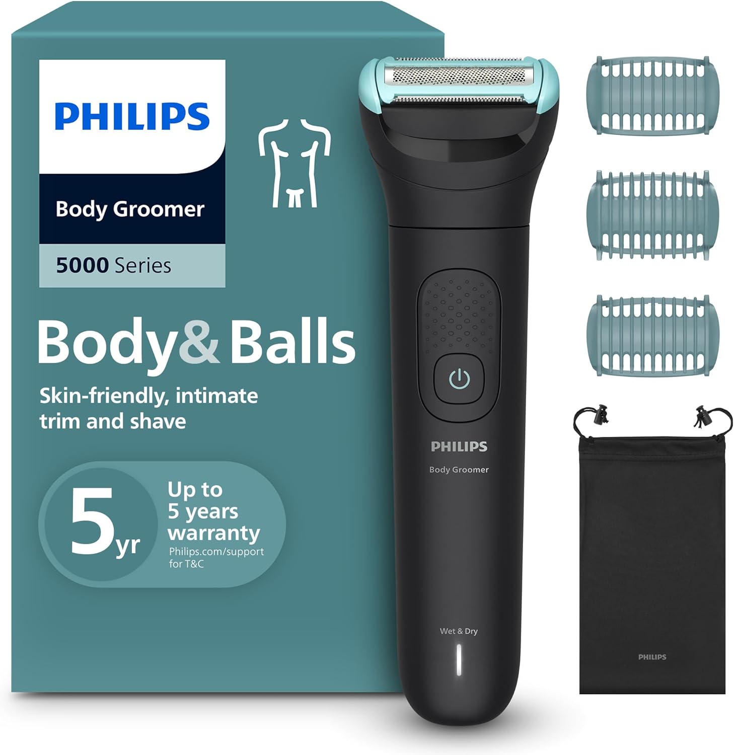 Detalle de Philips BG5470/15 Afeitadora Corporal Series 5000