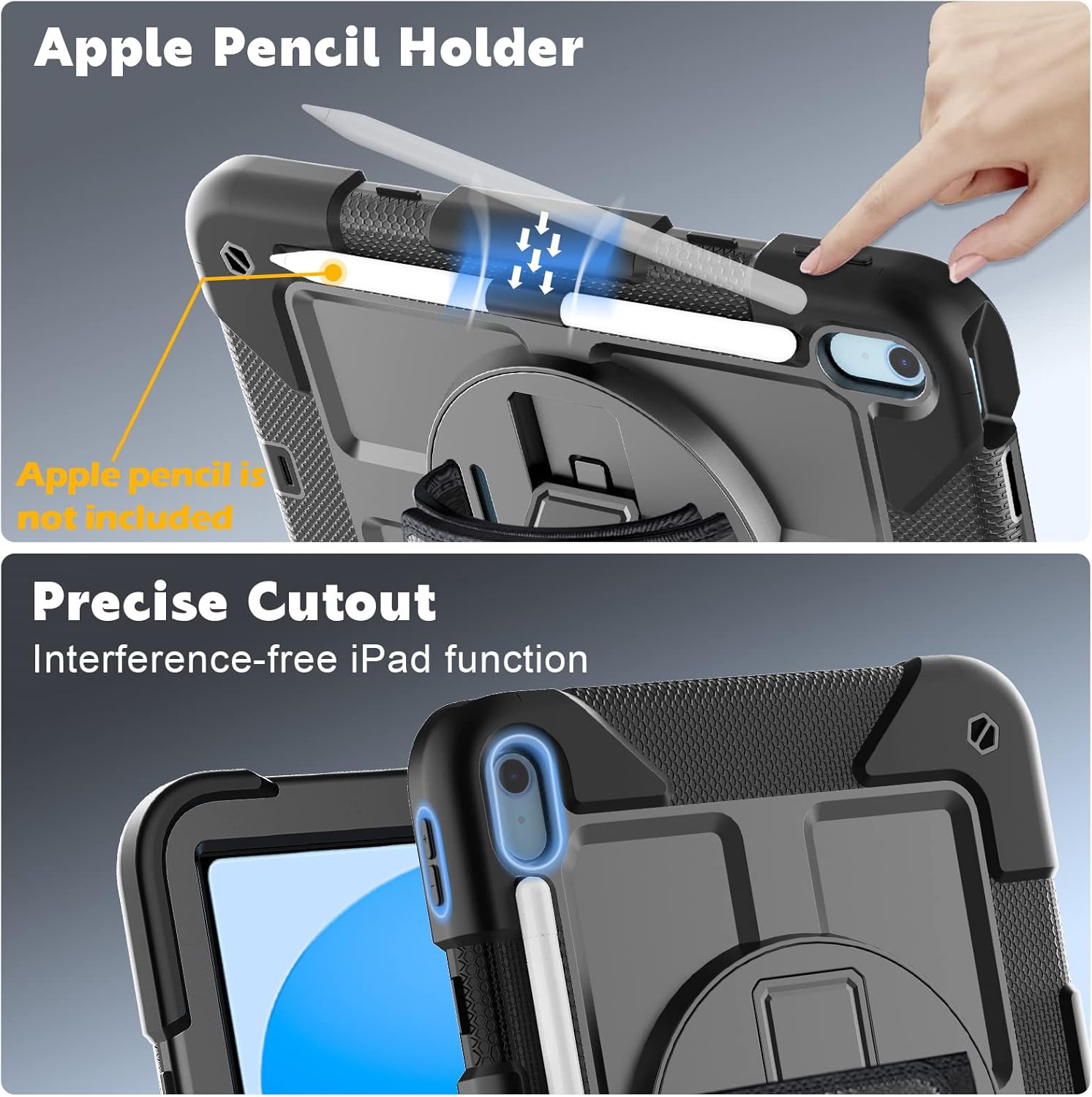 Thumbnail 3 de BMOUO Case for iPad 11" 360° Rotating Stand