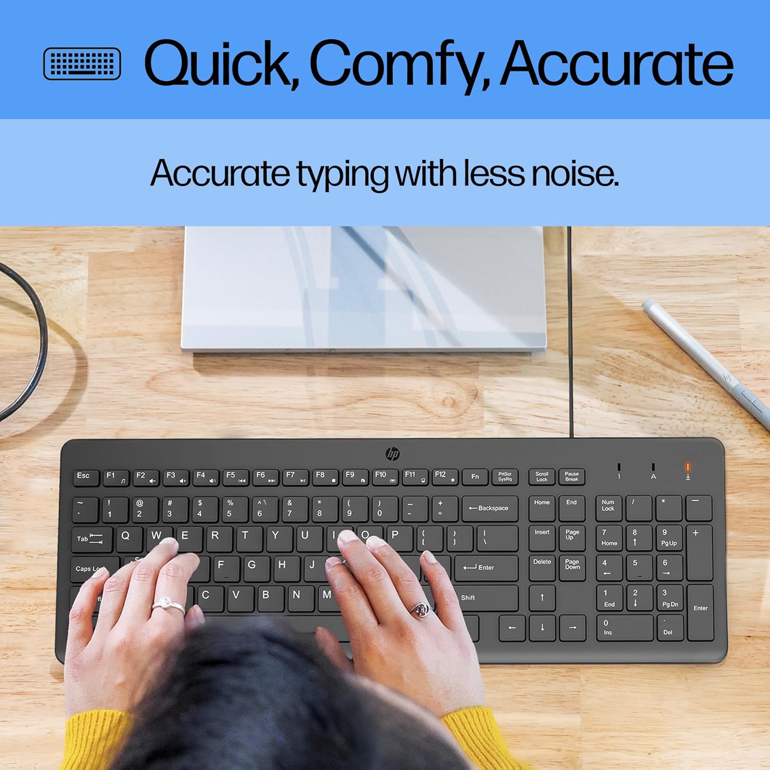 Thumbnail 3 de HP 150 wired combo mouse keyboard 1600 DPI