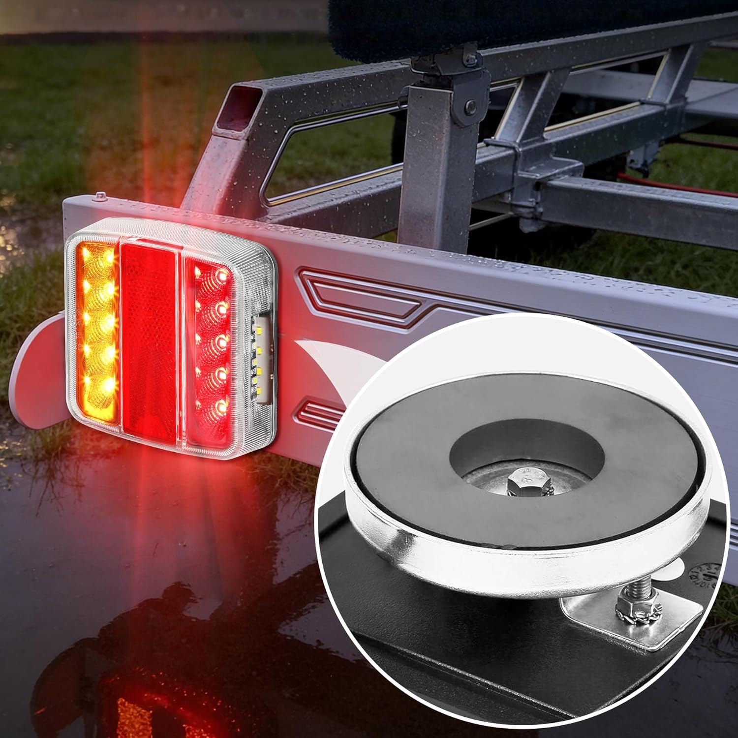 Thumbnail 6 de DARKGUARD Magnetic Led Trailer Lights with Cable 7.5m & 7 Pin Trailer Plug