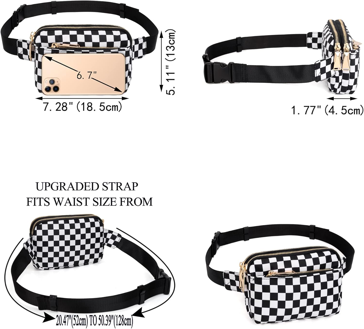 Thumbnail 5 de UTO Damen Geldbörse/Brieftasche aus PU-Leder mit Reißverschluss, Multifunktion (Zip) – als Clutch für Handy nutzbar