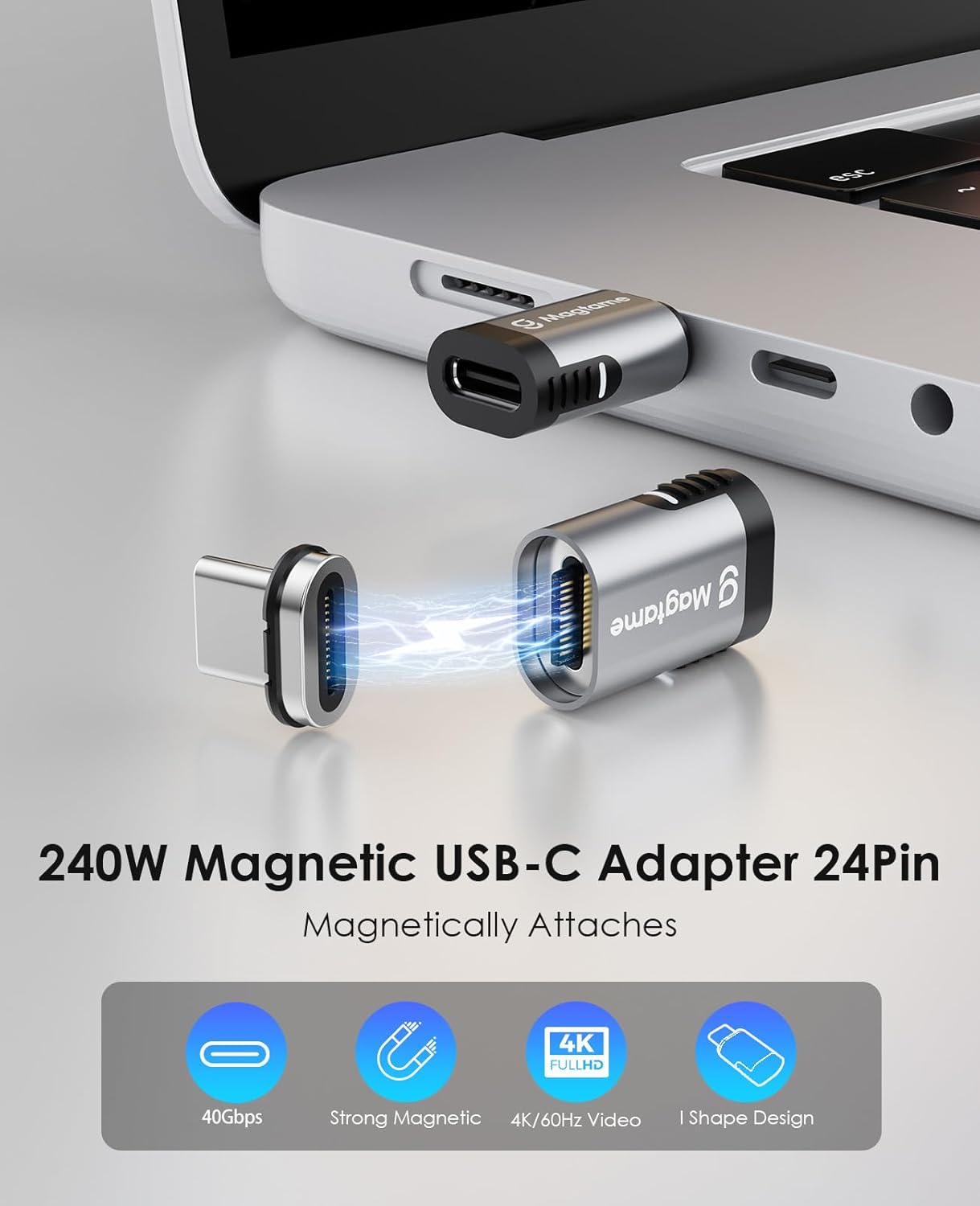 Detalle 2 de Magtame 240W Magnetisch USB C Adapter 240W