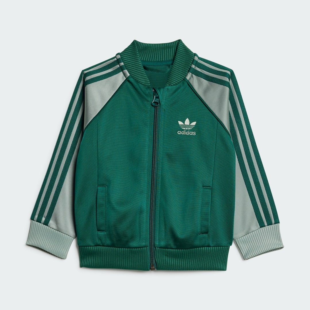 Detalle 2 de Chándal SST Adicolor (Bebé) de Adidas en verde