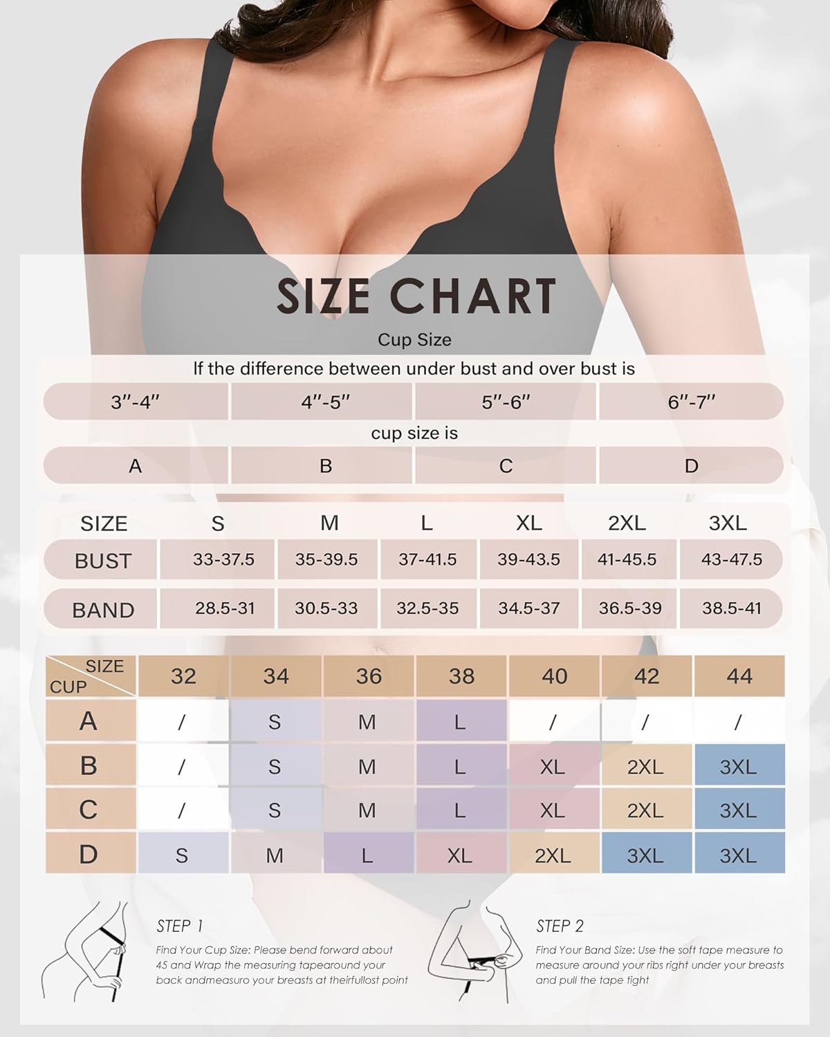 Thumbnail 6 de Wireless Seamless Jelly Bra Full Coverage Push-Up Bra