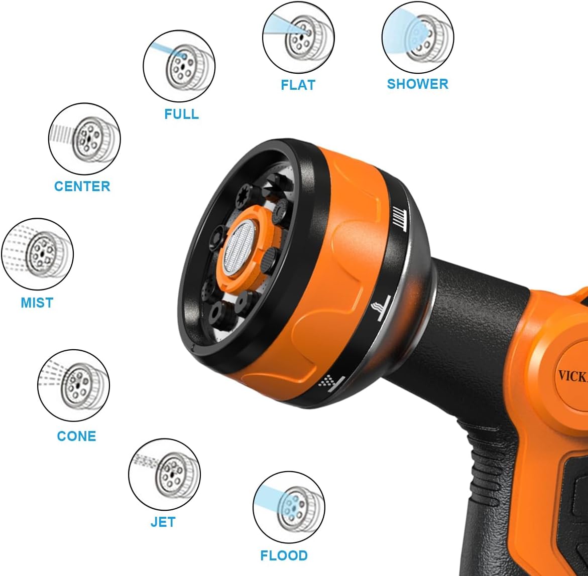 Thumbnail 4 de VICKMALL Hose Spray Gun 50 ft garden hose