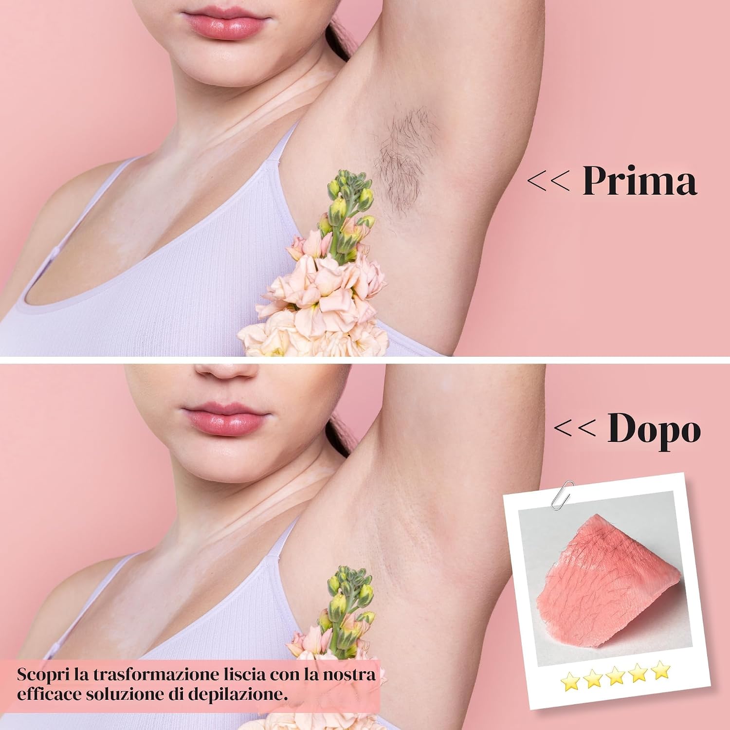 Detalle de PURECLEAN Digitale Cera Brasiliana – Kit completo per depilazione casalinga, 4 confezioni di perle e accessori