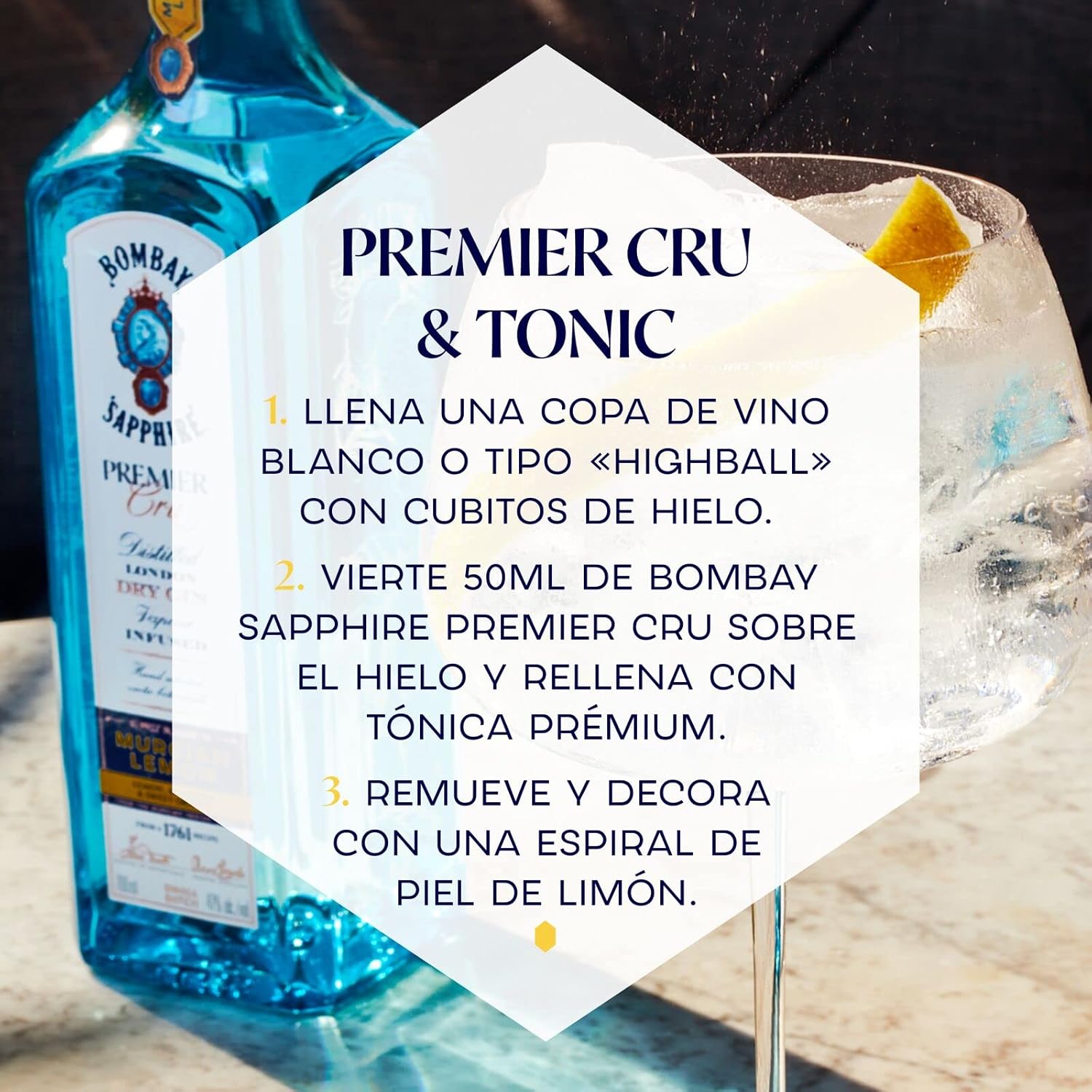 Thumbnail 8 de Bombay Sapphire Premier Cru Ginebra London Dry con Botánicos