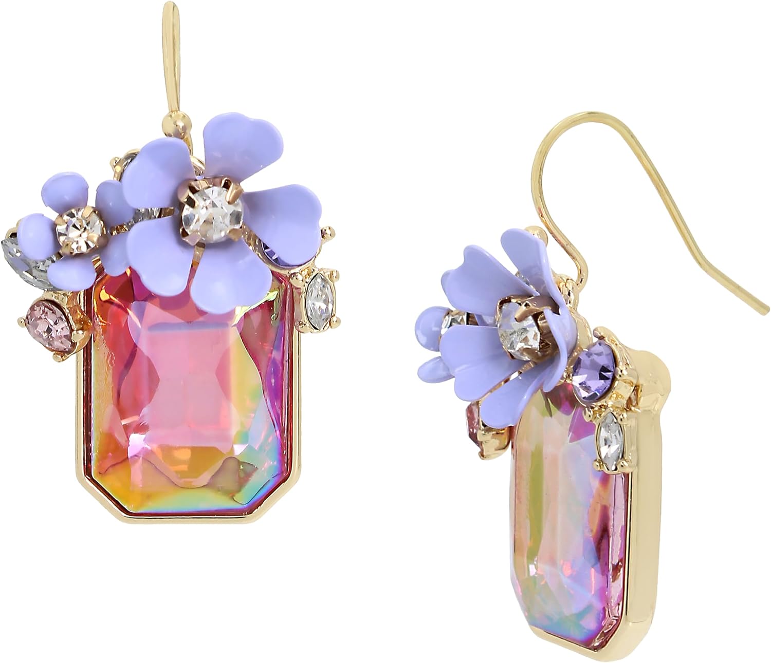 Detalle de Flower Cluster Drop Earrings, 1.75-Inch Length