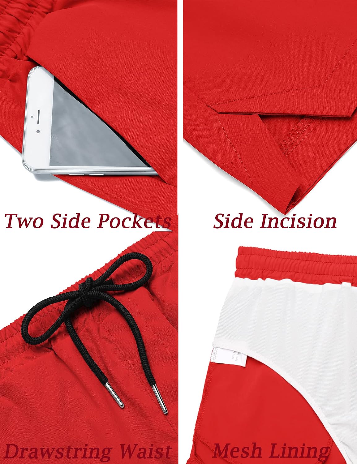 Detalle de COOFANDY Men’s Quick-Dry Swim Trunks: A Practical Look at the Board Shorts