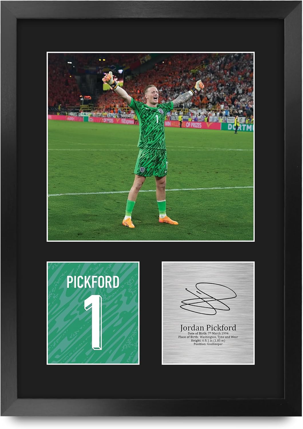 Thumbnail 3 de HWC Trading Jordan Pickford England Gifts Printed Signed Autograph Picture – A4 Portrait
