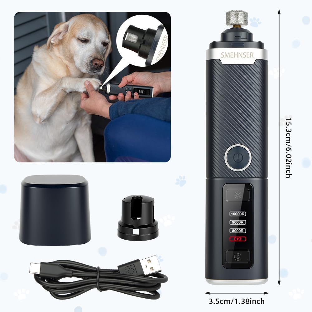 Thumbnail 1 de AUYAO Lima Unghie Cani – Tagliaunghie Elettrico Silenzioso, 3 Velocità, USB-C