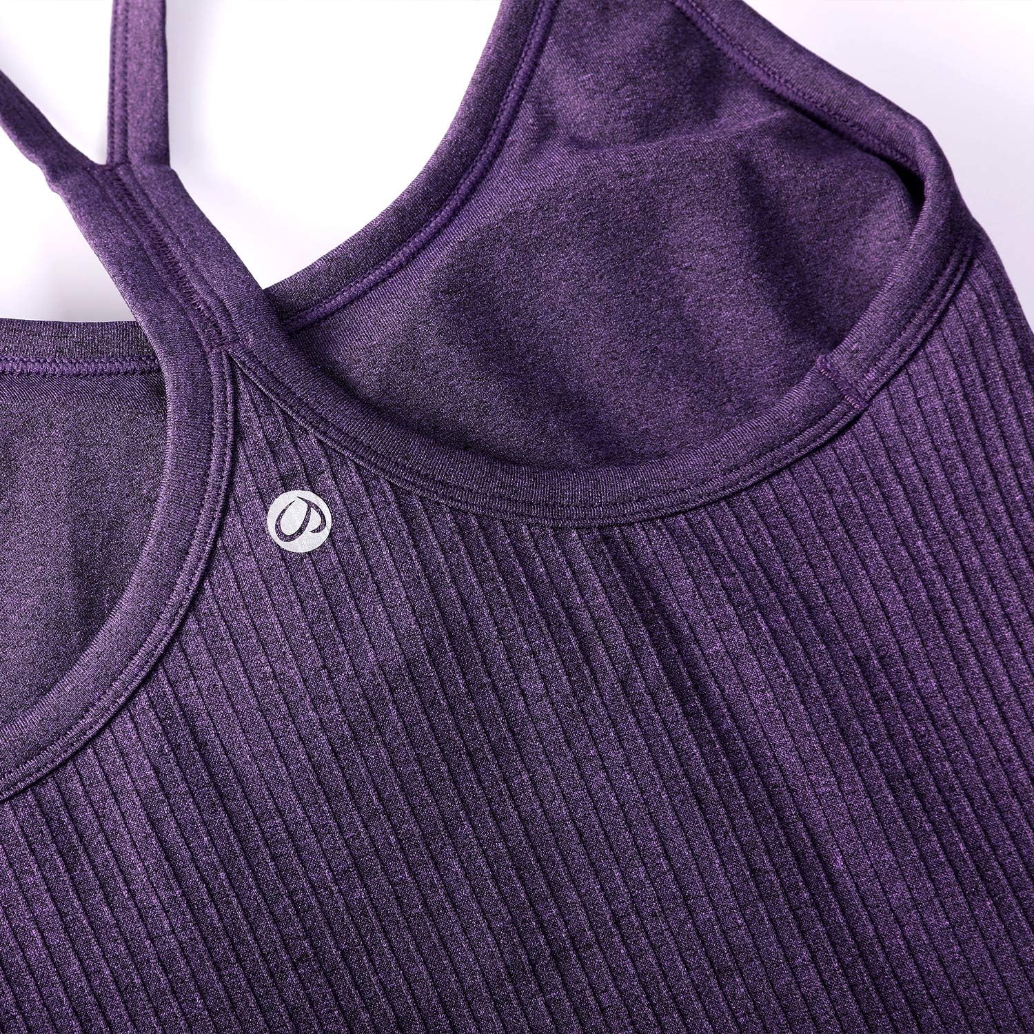 Detalle de CRZ YOGA canotta donna sportiva incrociata: top fitness per yoga e running
