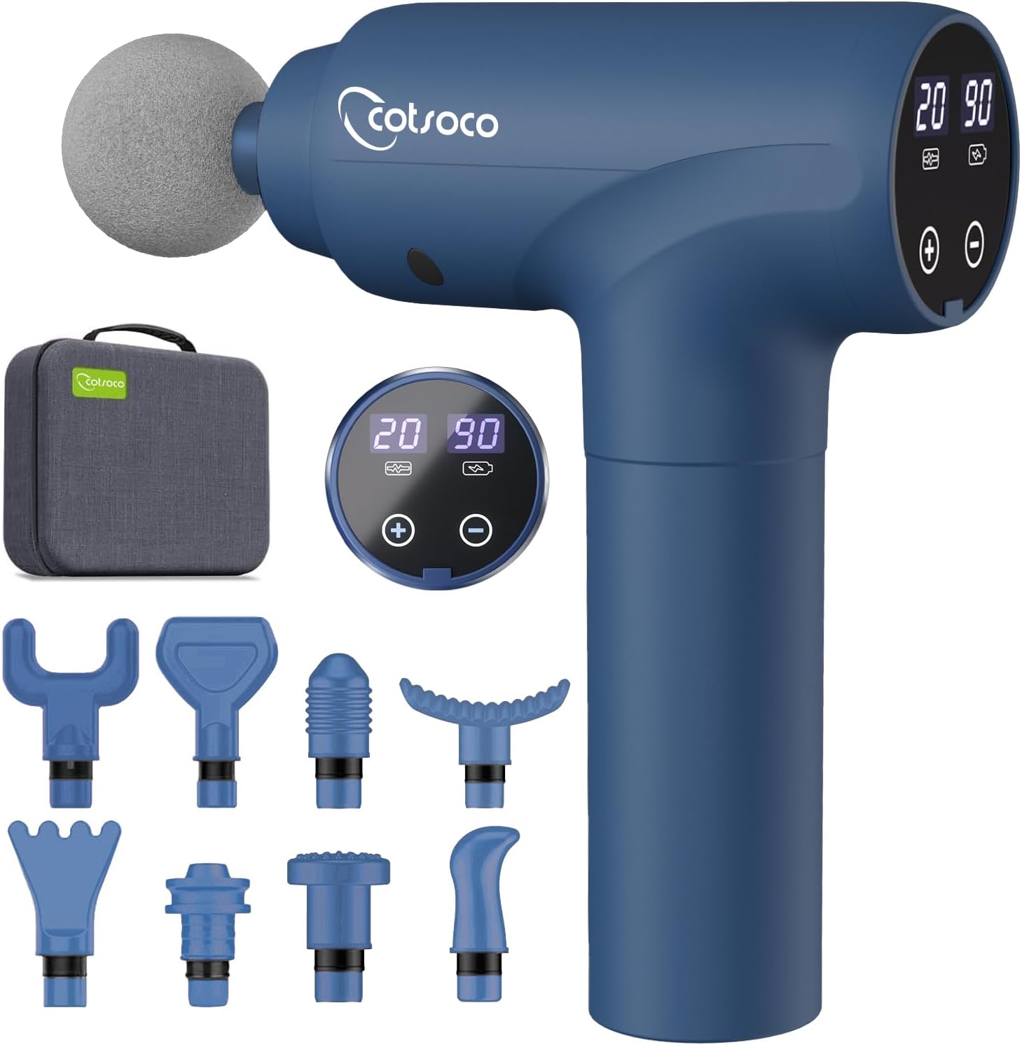 Detalle de cotsoco Massage Gun Deep Tissue 9 heads