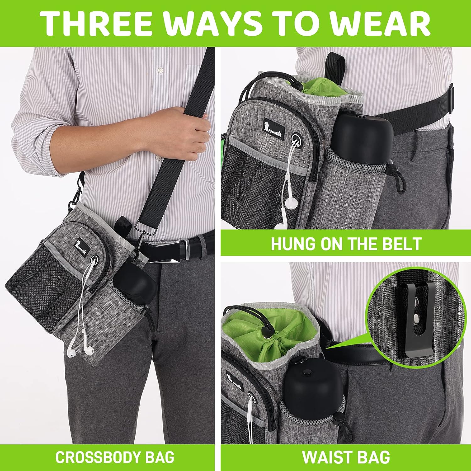 Detalle de Pecute XL Dog Walking Bag with 300D Oxford