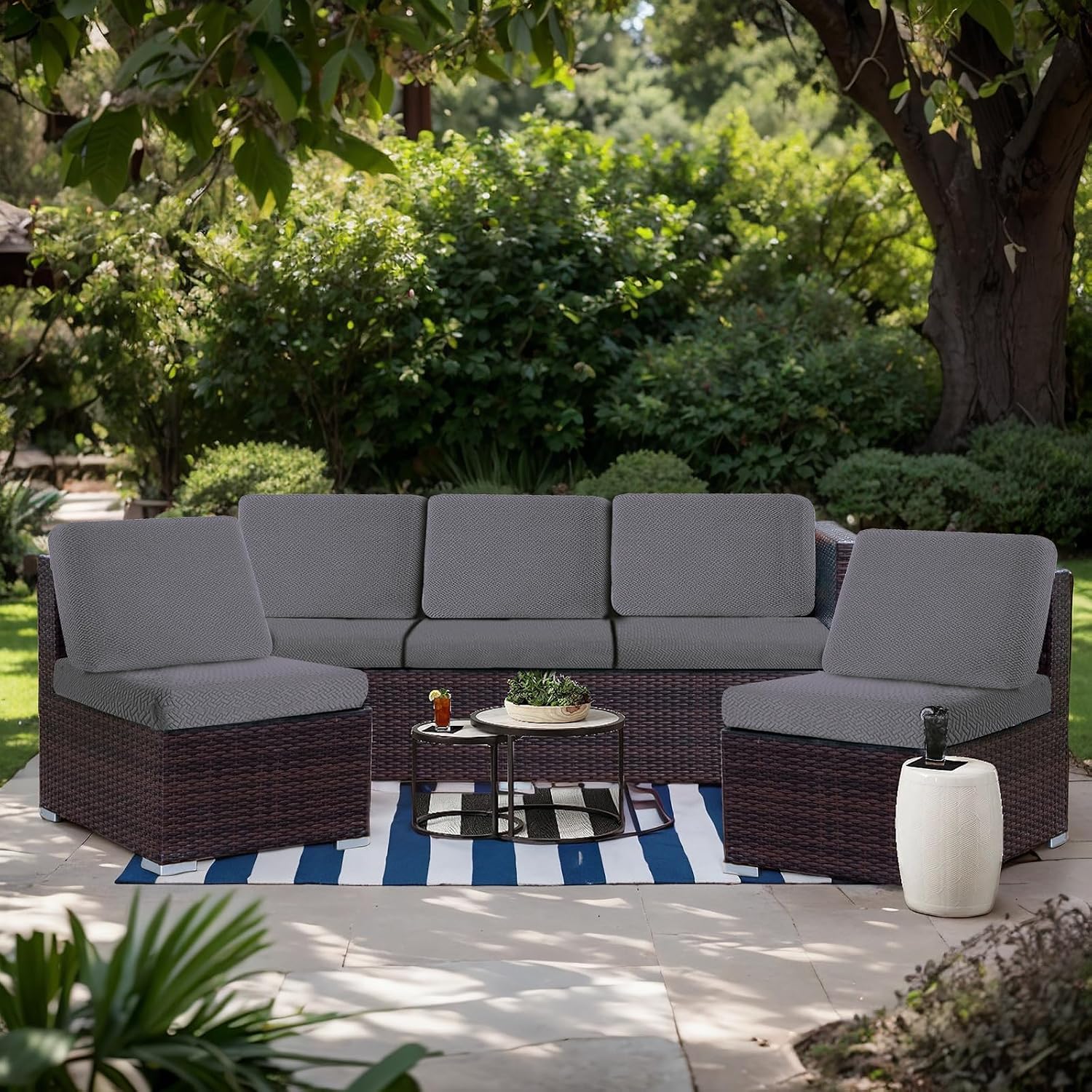 Thumbnail 1 de MIFXIN Sofa Cushion Covers, 3-Piece Set