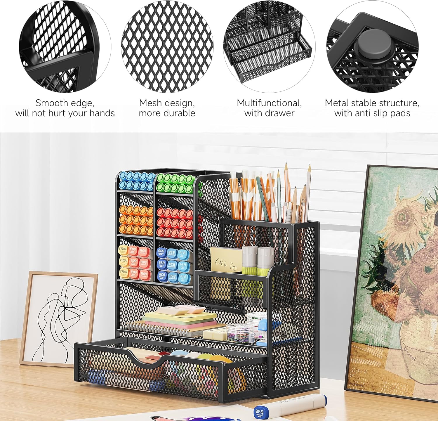 Thumbnail 5 de VITVITI Mesh 5‑Tier Desk Organiser