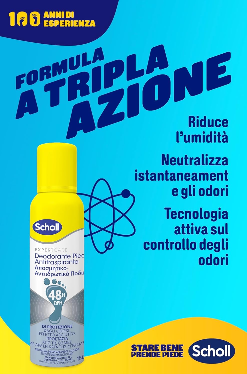 Detalle de Scholl ExpertCare Deodorante spray piedi 150 ml