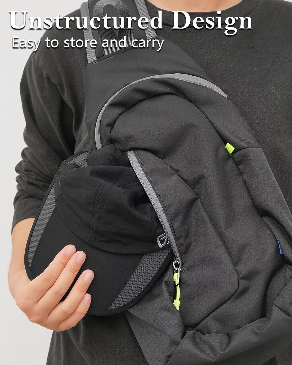 Detalle 2 de GADIEMKENSD Unstructured Quick-Dry Sportcap mit UPF 50+ Schutz – schnell trocknend, verstellbar