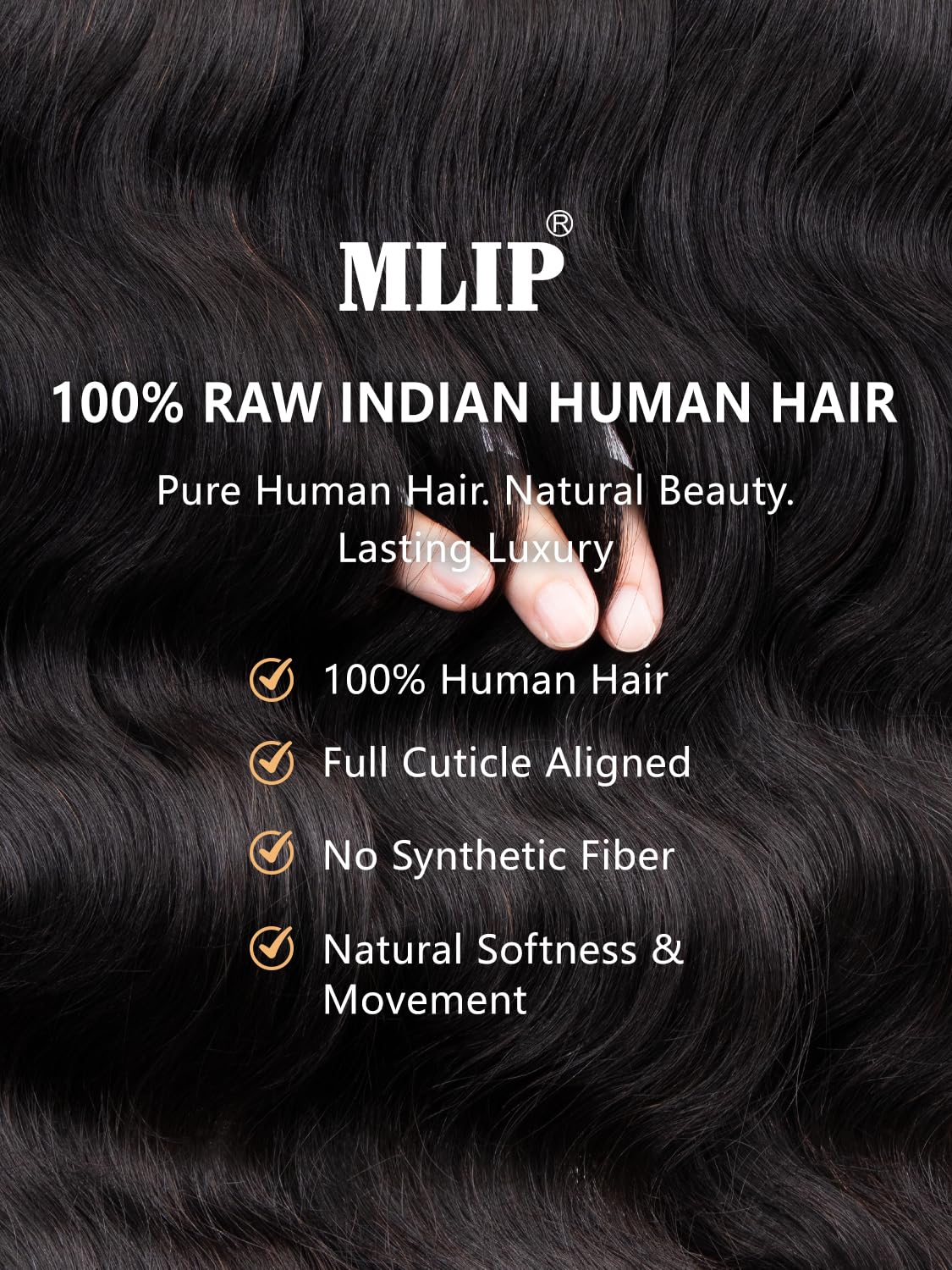 Detalle 1 de MLIP Raw Bundles 18in Body Wave 💇♀