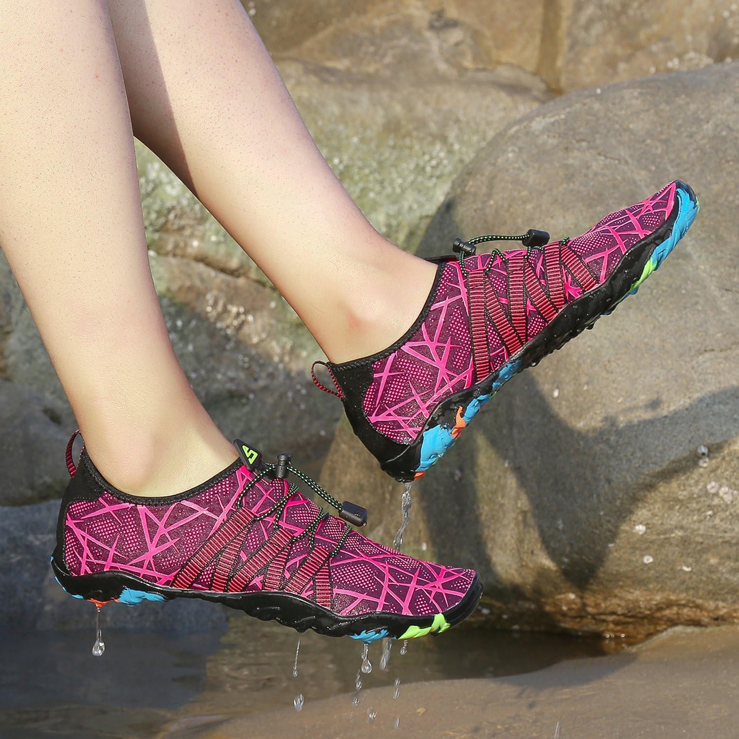 Thumbnail 2 de SAGUARO Chaussures pour sport aquatique à semelle épaisse (mixte adulte) – séchage rapide et confort