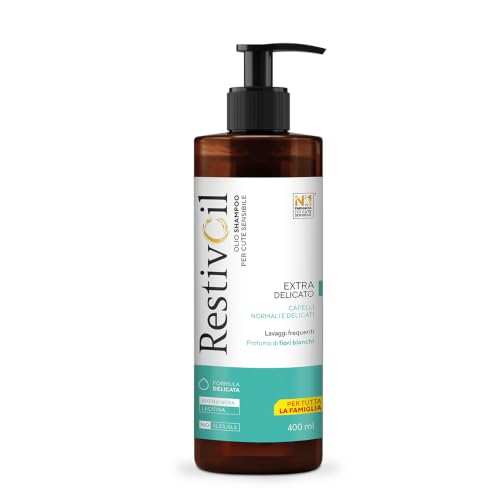 Detalle de RestivOil Extra Delicato Shampoo Olio Idratante per Capelli da Normali a Delicati, 400 ml