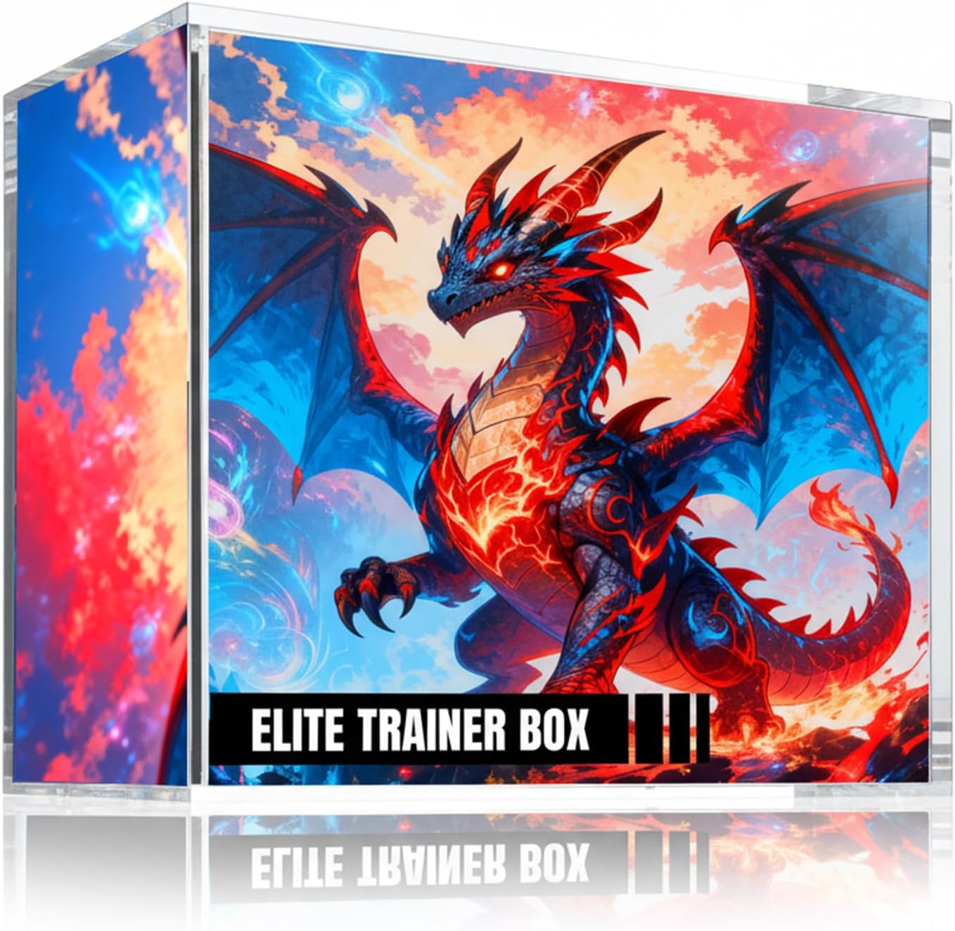 Detalle de Wigearss Acryl Case Magnetisch – Schutzbox für Pokemon Elite Trainer Box