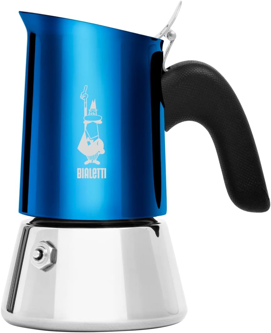 Detalle de Bialetti Venus Caffettiera ad induzione in acciaio 18/10, 4 tazze (170 ml) - Argento