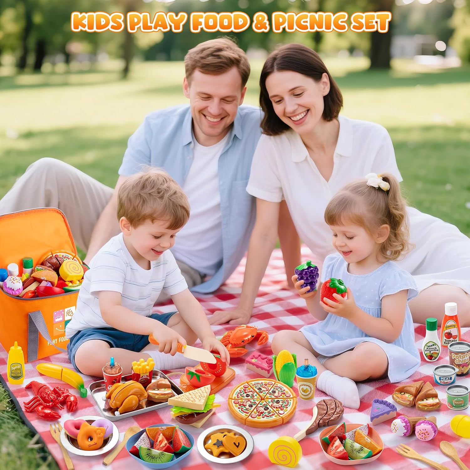 Detalle 2 de Juboury Play food-2501 – kuchnia do zabawy z krojonymi produktami dla dzieci 3+