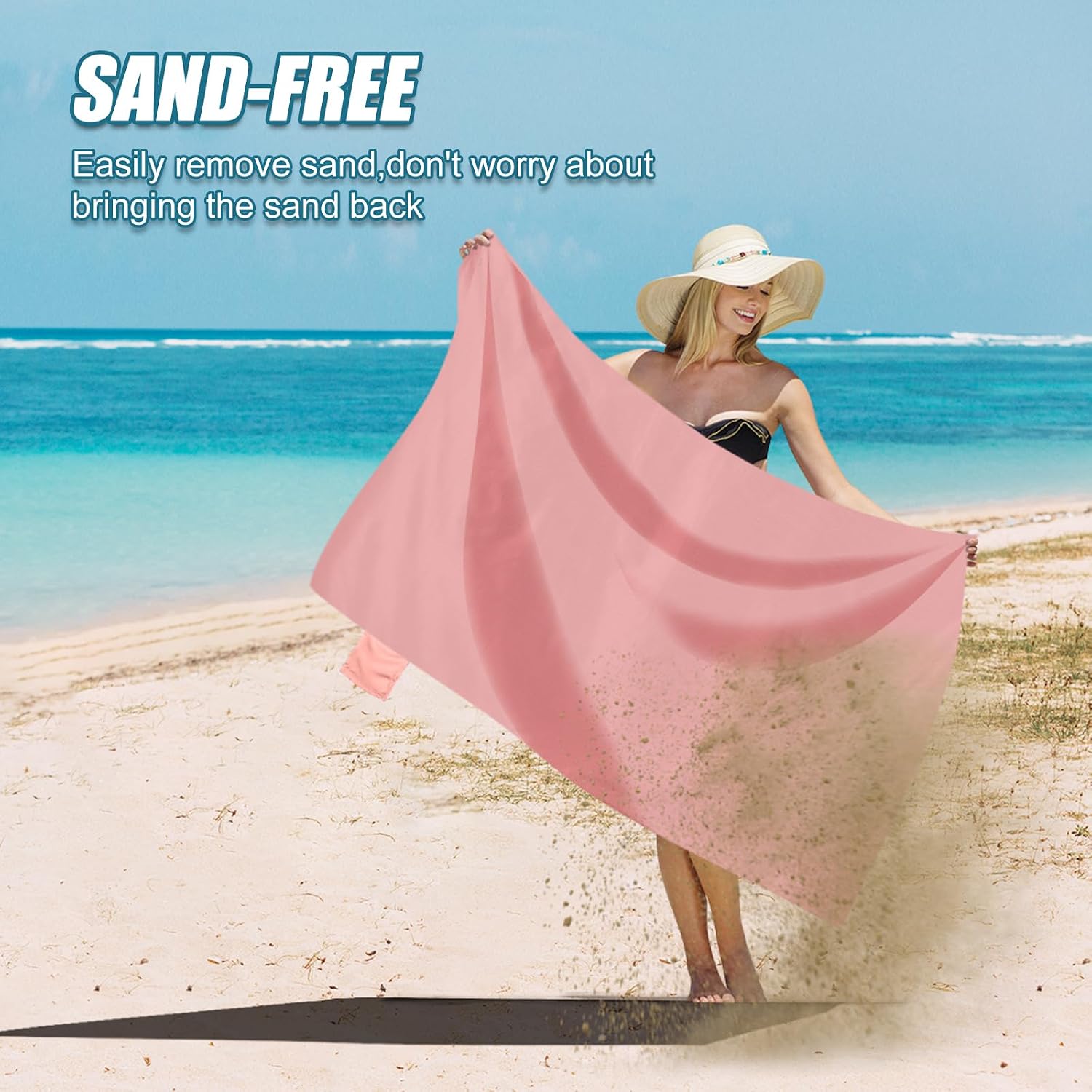 Thumbnail 3 de Odoland Outdoor Pocket Travel Blanket: Waterproof, Sand-Proof Beach Mat for Solo Adventures
