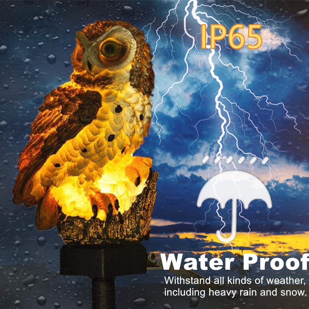 Detalle de Apluskis Owl Solar LED Garden Light 45cm