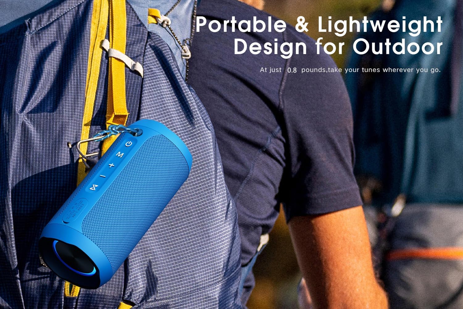 Thumbnail 4 de EDUPLINK Bluetooth Speaker: Portable Waterproof 20W Stereo with TWS and 20-Hour Playtime (Blue)