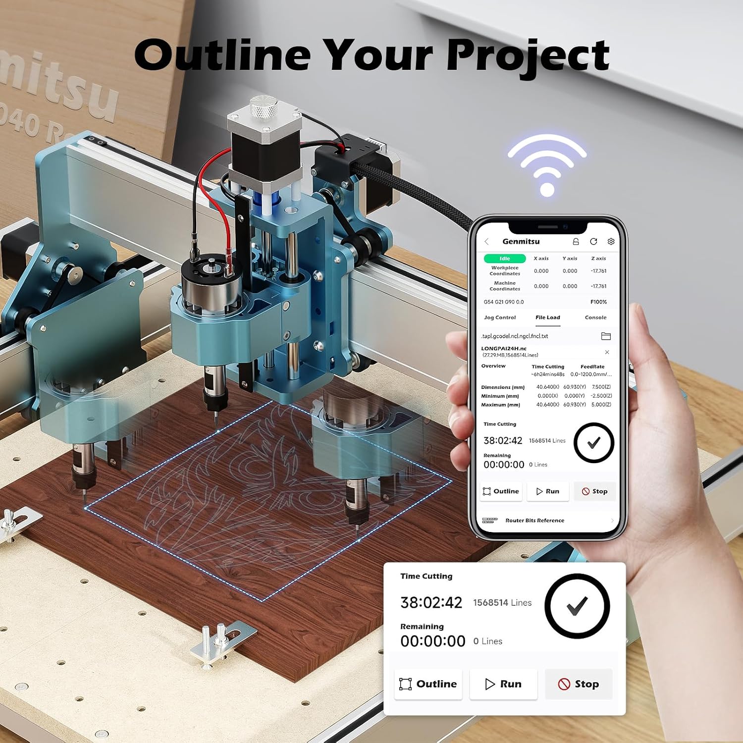 Detalle de Genmitsu CNC Wi-Fi module GGW-U232