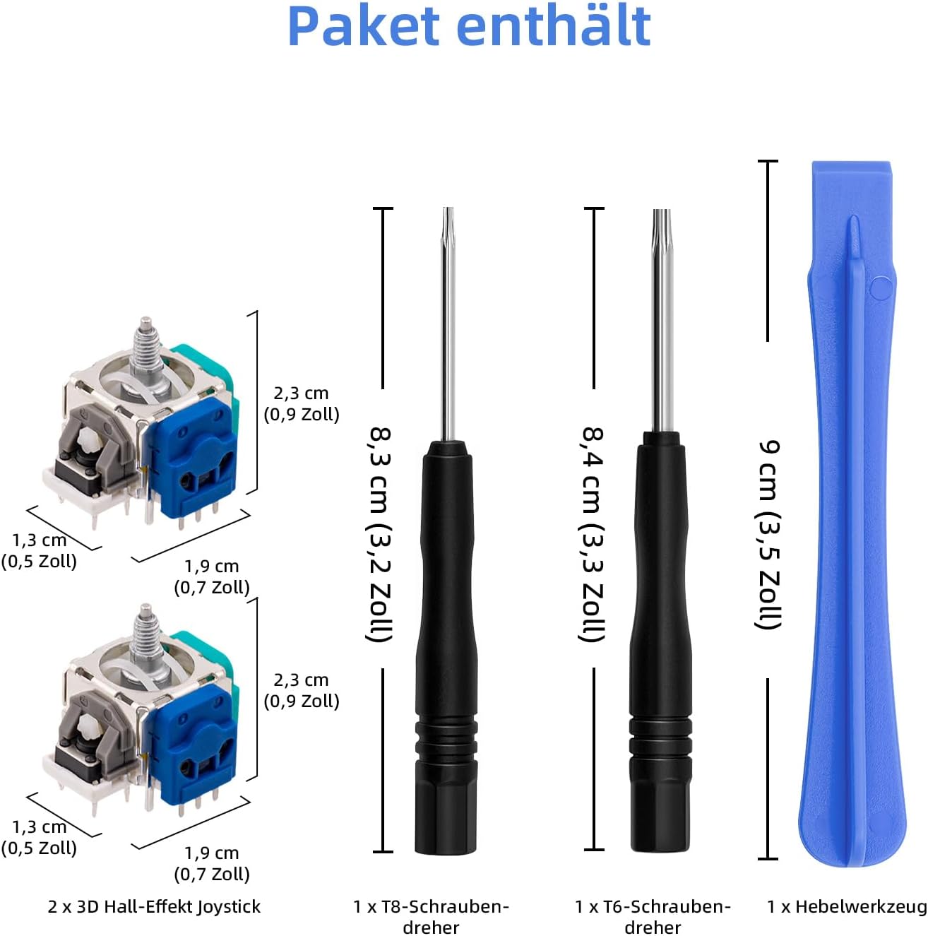 Detalle 2 de Mcbazel : kit de joysticks Hall Effect de réparation pour manettes Xbox Elite 2