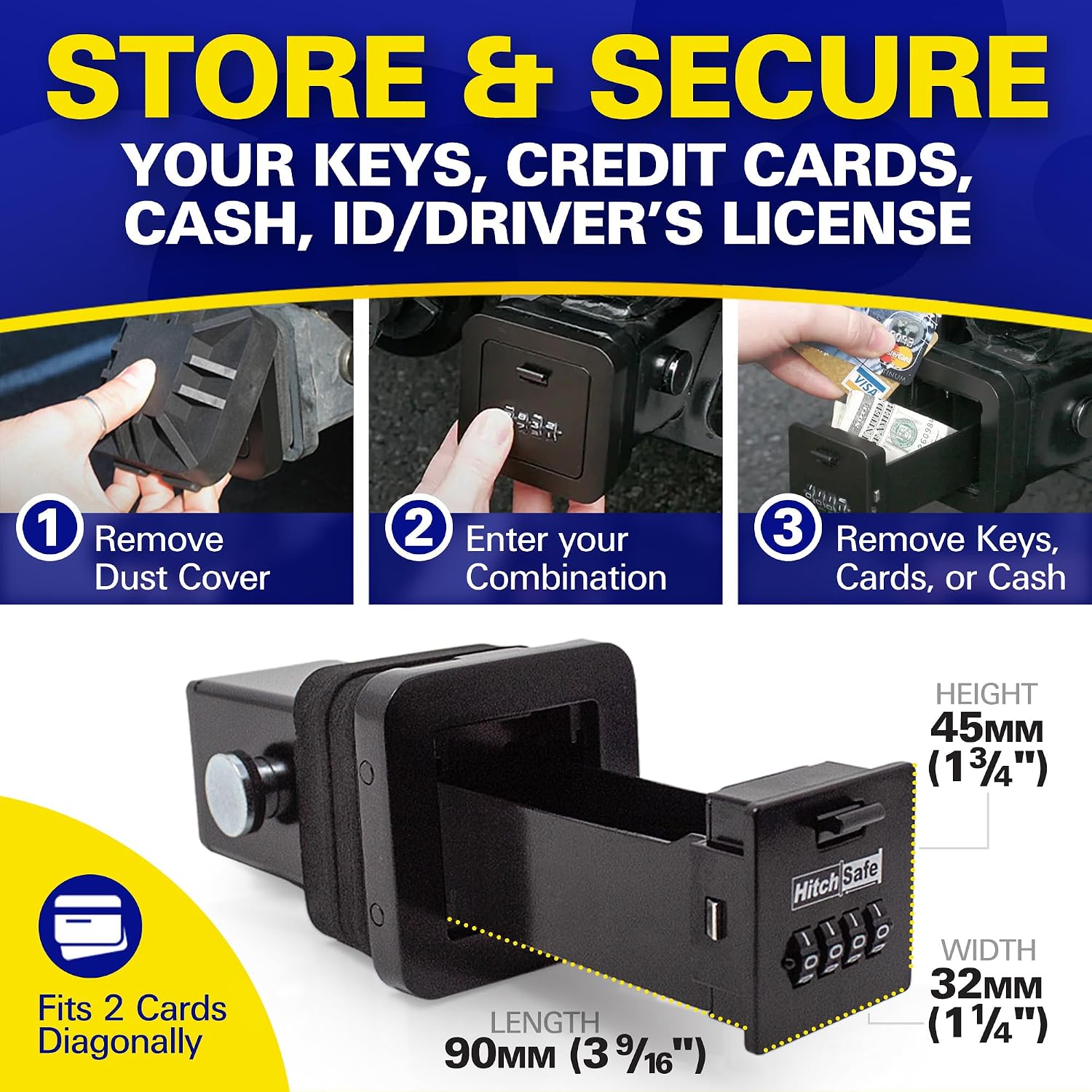 Detalle de HitchSafe HS7000 Hidden Hitch Safe