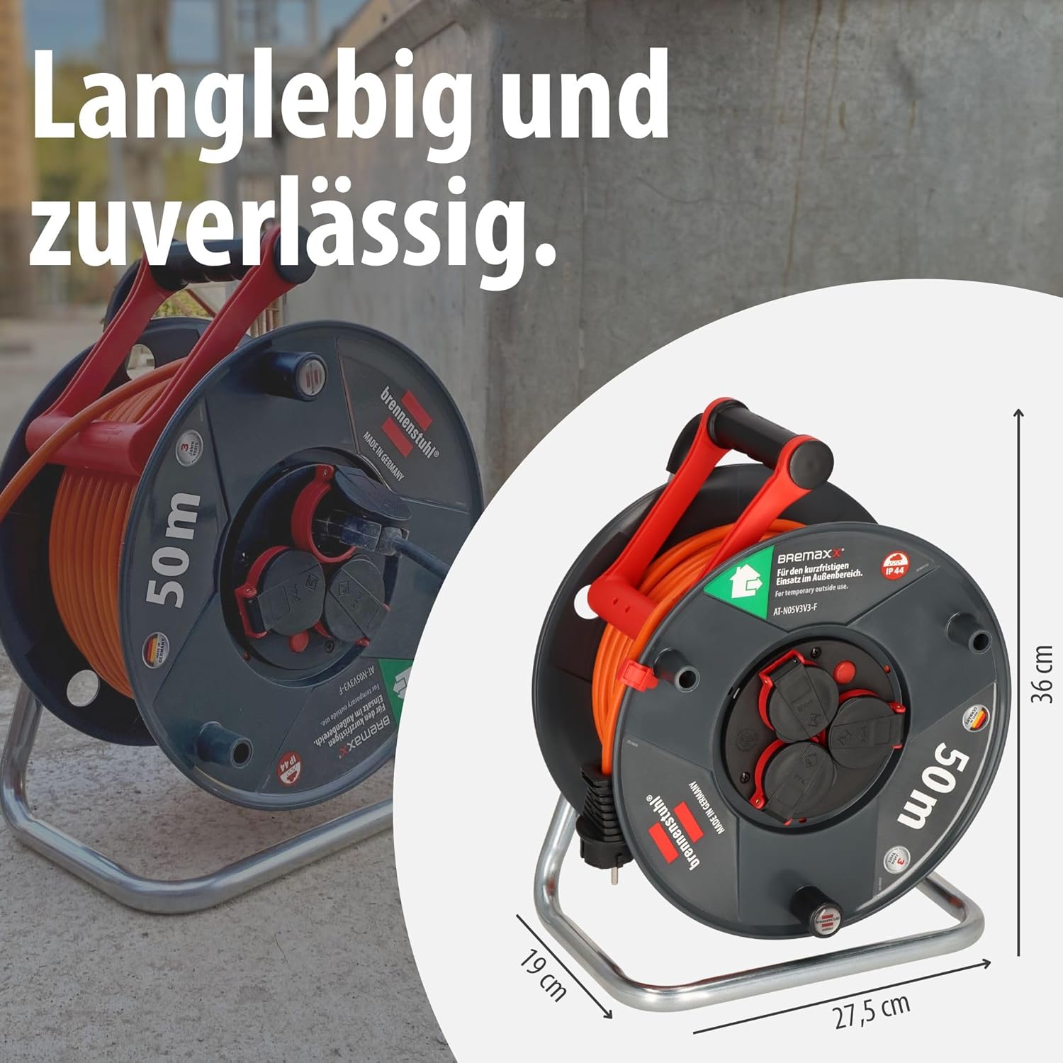 Thumbnail 6 de Brennenstuhl Garant V2 50m Kabeltrommel 🔌