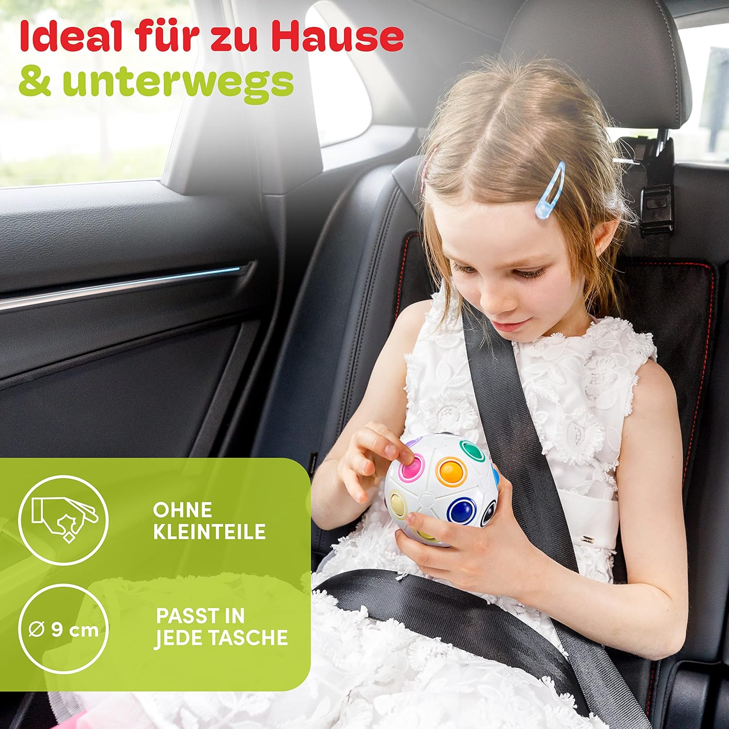 Thumbnail 4 de CUBIDI® Original Regenbogenball mit 19 Kugeln – 3D-Kugellabyrinth-Brainteaser für Kinder & Erwachsene ab 4 Jahren